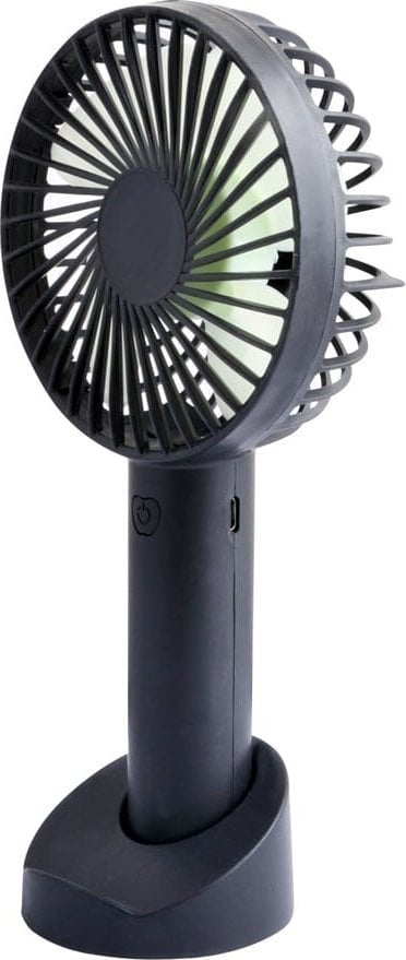 Ventilator i vogël portativ Blow Ventola USB, dore, me bateri që karikohet, i zi