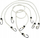 Еластично јаже за транспорт GEKO, 150cm, сет 4 парчиња, повеќебојно