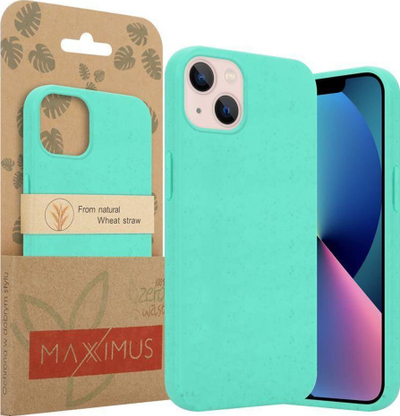Futrollë telefoni MX Eco për iPhone 14 Pro, TPU që tretet vetë me kohë, mbron nga goditjet, ngjyrë mint