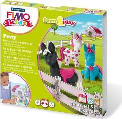 Set modelimi Staedtler FIMO Kids Form and Play Pony, plastelinë për fëmijë, 8+