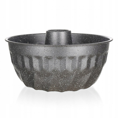 Formë për kek Banquet Granite Tube Pan, 22 cm, sipërfaqe jo ngjitëse, gri