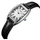 Ora dore Lee Cooper Ginger LC08315.331, quartz analog, rrip lëkure, argjendi e zezë