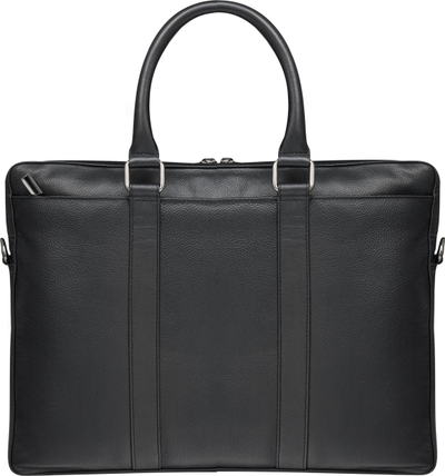 Çantë laptopi Nordborg Computer Bag 15", lëkurë natyrale, e zezë