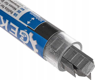 Inserte metalike GEKO për graver automatik, set, gri