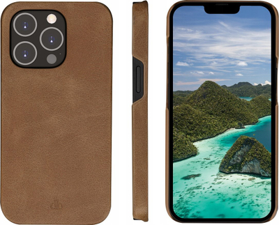 Kapotë‑portofol Dbramante1928 Lynge për iPhone 14 Pro Max, lëkurë, me RFID, ngjyrë tan