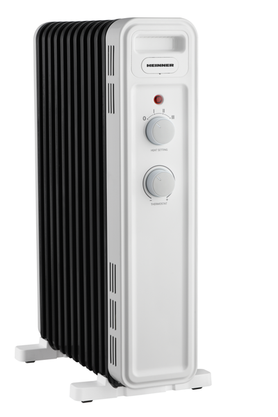 Radiator me vaj Heinner HOH-M13WH-BK, 2500W, 13 elemente, i bardhë e zi