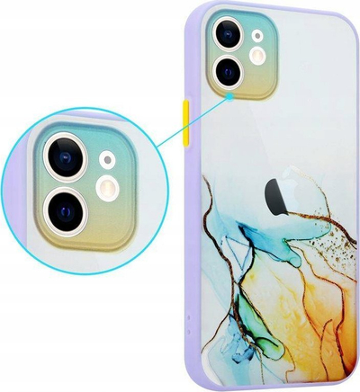Mbulesë telefoni MX Aquarelle për iPhone 12 Pro, TPU PC, yellow navy
