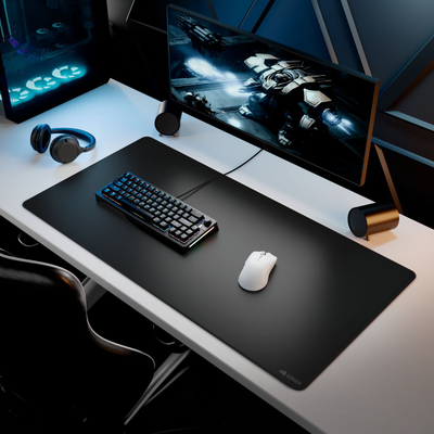 Mousepad lojërash Glorious GMP 2, XXL, pëlhurë, rezistent ndaj derdhjeve, i zi