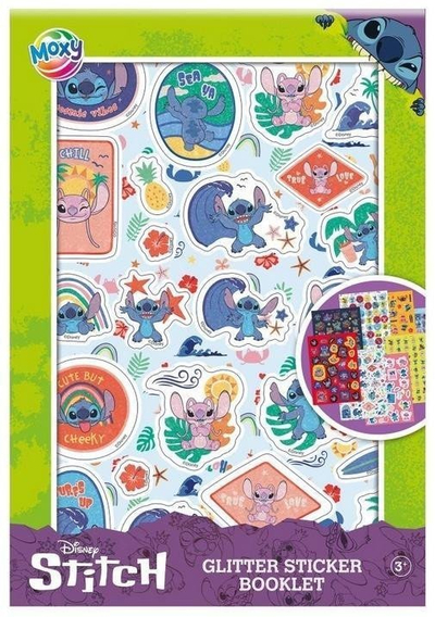 Ngjitësa me shkëlqim Grafix Disney Stitch, set me 8 fletë A5, shumëngjyrëshe