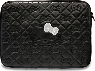 Mbulesë laptopi Hello Kitty HKCSZPEKHBPK, 14", lëkurë eko, e zezë