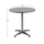 Tavolinë rrethore FELIX HM5024, alumin, 70cm, argjendtë