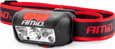 Dолна светилка за на глава AMiO 02825, COB LED, со полнење, црна