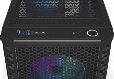 Kompjuter gaming Lynx Challenger 10462977, RGB, xham anësor, i zi