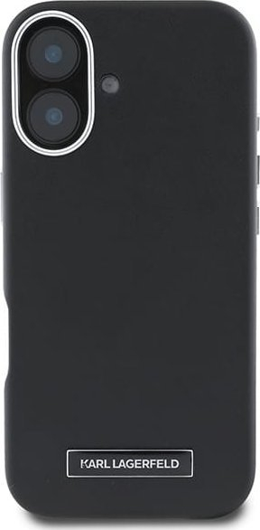 Mbrojtëse telefoni Karl Lagerfeld FW Metal, për iPhone 16 Plus 6.7", MagSafe, e zezë