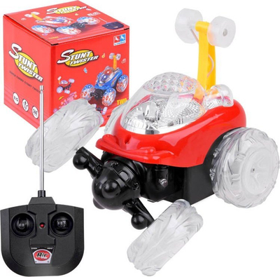 Makina akrobatike me pult R/C Crazy Vehicle RC0236, 40 MHz, me drita edhe muzikë, shumëngjyrëshe