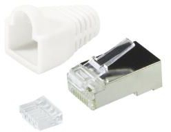 Set lidhsa me kapakë mbrojtës për kabllo LogiLink, RJ45, 100 copë