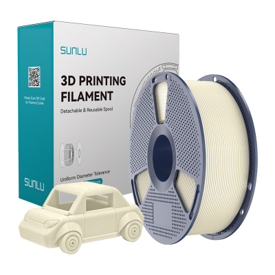 Filament 3D SUNLU PETG Bone White, 1.75 mm, 1 kg, i bardhë
