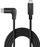 Kабел USB C LINDY 0.5m, USB 3.2, со агол 90°