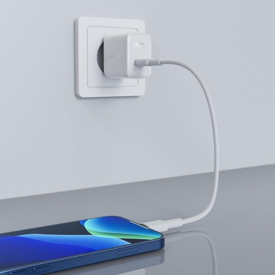 Karikues muri ACEFAST A21, 30W, USB C PD3.0, i bardhë