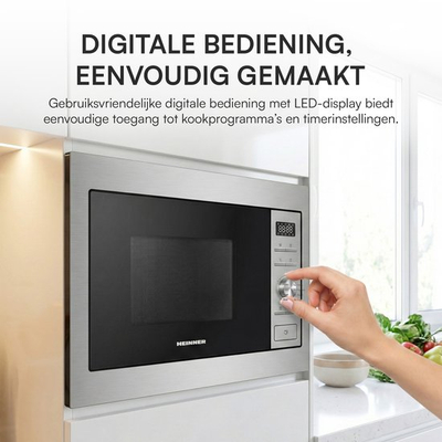 Mikrovalë inkaso Heinner HMW-MDBI28GDIX, 28L, 900W, inox