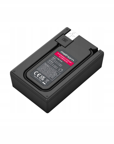 Karikues i dyfishtë për bateri Mathorn MBC-D250, USB C, për Panasonic DMW BLK22, ngjyrë e zezë