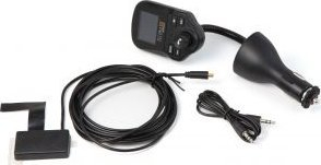 Transmiter FM për makinë Technaxx FMT1500BT, Bluetooth, me ekran, i zi