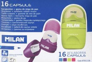 Mprehëse me gomë Milan Afila, set 16 copë, shumëngjyrëshe