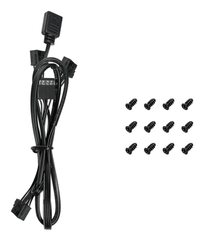 Ventilatorë PC Deepcool FL12 3 in 1, 120mm, ARGB, 4 pin PWM, të zinj