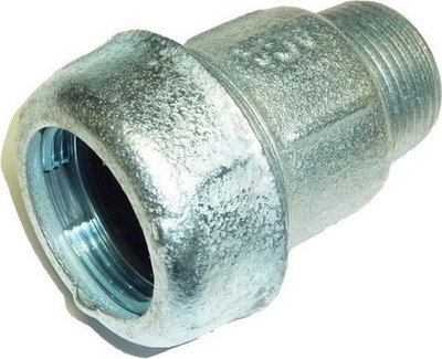 Kuplung kompresioni AGA AGAflex, 3/8" mashkull, për tuba çeliku dhe PE, argjendtë
