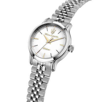 Orë dore për femra Maserati Epoca Solar R8853118519, e argjendtë
