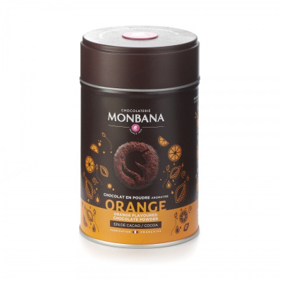 Прашок за топло чоколадо Monbana Hot Chocolate Orange, 250g, со арома на портокал