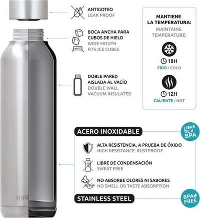 Termus Quokka Solid, 630ml, i artë