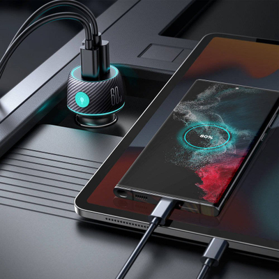 Karikues makine Joyroom JR-CCN01, 60W, 1x USB C 1x USB A, i zi