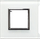 Kornizë elektrike Dante Frame 1-gang Glass White 4502181, njëvendëshe, xham, e bardhë
