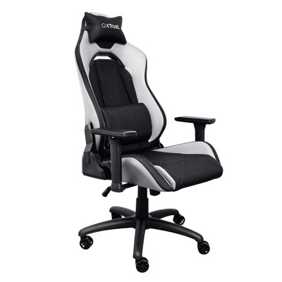 Гејминг столица Trust GXT 714W Ruya, до 150 kg, прилагодлива, бела