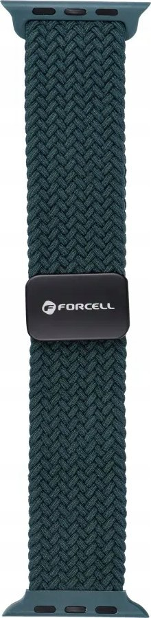 Rrip ore ForCell F-Design FA02 për Apple Watch 42/44/45/49 mm, najlon me magnet, jeshile e errët