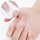 Forma thonjsh DA425 Soft Gel Tips, 240 copë, formë bajame, të bardha