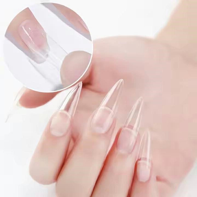 Forma thonjsh DA425 Soft Gel Tips, 240 copë, formë bajame, të bardha