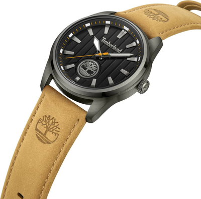 Ora dore Timberland Northbridge, quartz, 45mm, bezhë e zezë