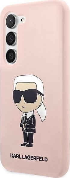 Mbështjellës telefoni Karl Lagerfeld Silicone NFT Ikonik, për Samsung Galaxy S23, silikon, rozë