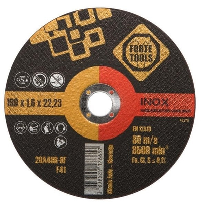 Disk prerës Forte Tools 180mm, trashësi 1.6mm, 22.23mm