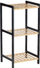 Raft banjoje bambu dhe dru pishe, 35 x 30 x 70 cm, i zi natyral
