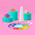 Set modelues Hey Clay Bijou Rings Flowers Tm Toys, 5 unaza, 6 ngjyra