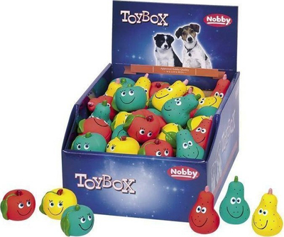 Lodra latex për qen Nobby Fruits, 6cm, me ngjyra të ndryshme