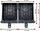 Fritezë me ajër Ariete 4624 Double, 8L, 1700W, e zezë argjendi