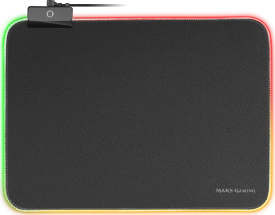 Mousepad gaming Mars Gaming MMPRGBL, ndriçim RGB, USB, i zi