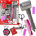 Set lodër parukerie MEGA CREATIVE 532535, me aksesore, me shumë ngjyra