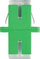 Adapter fibër optike Lanberg SM SC/APC, simplex, 25 copë, transparent