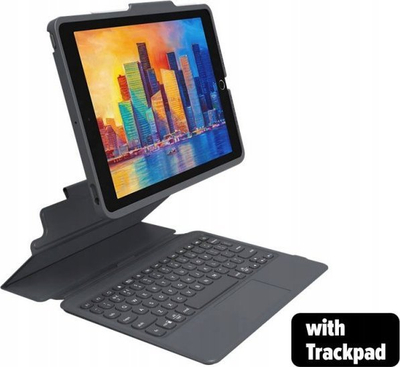 Këllëf tastiere ZAGG Pro Keys me trackpad për iPad 10.2", Bluetooth, i zi