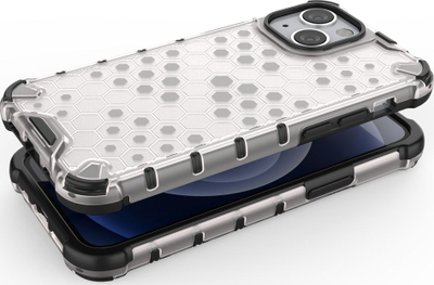 Mbrojtëse telefoni Hurtel Honeycomb, iPhone 13 mini, kornizë xheli, jeshile